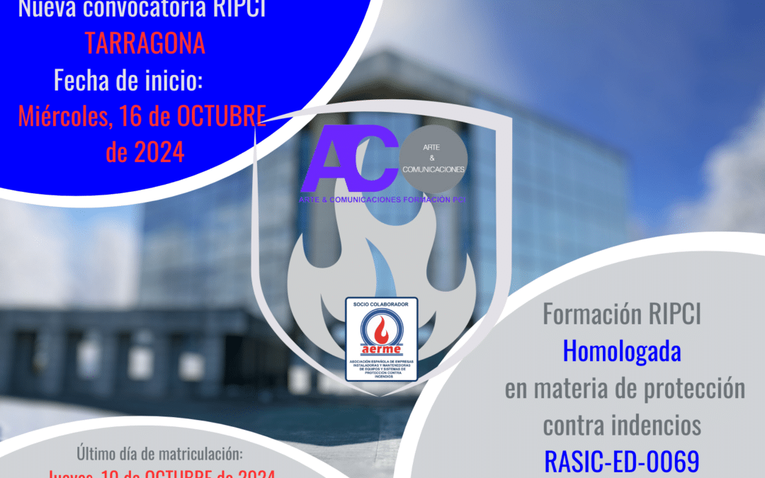 Formación RIPCI en Tarragona – 4 Especialidades